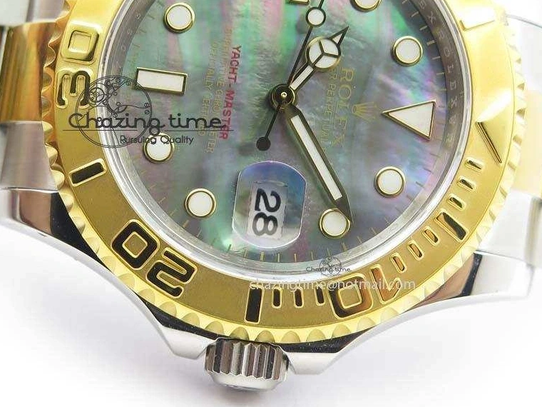 1227 MultiPurpose Yacht-Master 116622 JF Best Edition SS YG Gray MOP Dial On Bracelet A 3863